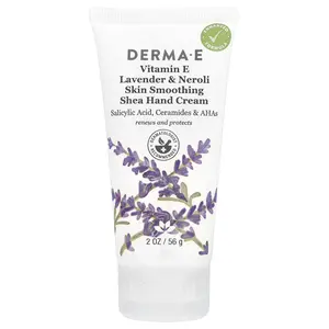DERMA E Skin Smoothing Shea Hand Cream, Vitamin E, Lavender & Neroli, 2 oz (56 g)