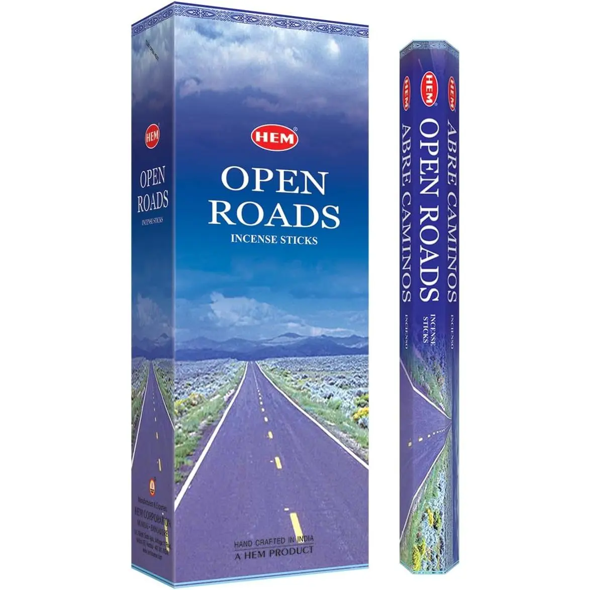 HEM Incense Open Roads - Box of 6, 20-Stick Tubes, Home Fragrance Supply