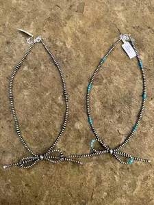 Bow Desert Pearl Sterling Silver Necklace
