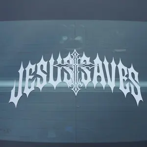 Jesus Saves | Car Sticker Banner | Cyber Sigilism