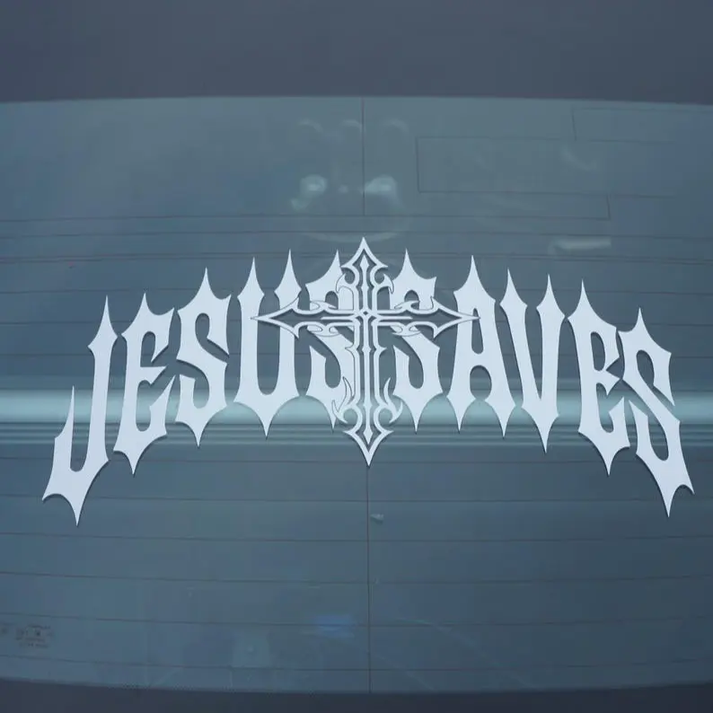 Jesus Saves | Car Sticker Banner | Cyber Sigilism