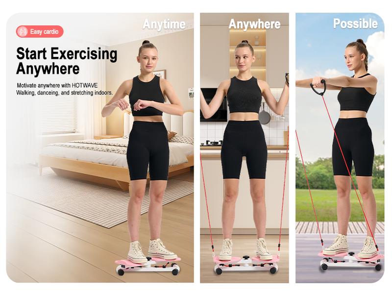 Ab Board Waist Twist Machine and  Women Core Workout Exercise Equipment Portable Waist Toner for Aerobic Exercise TikTokShopBlackFriday