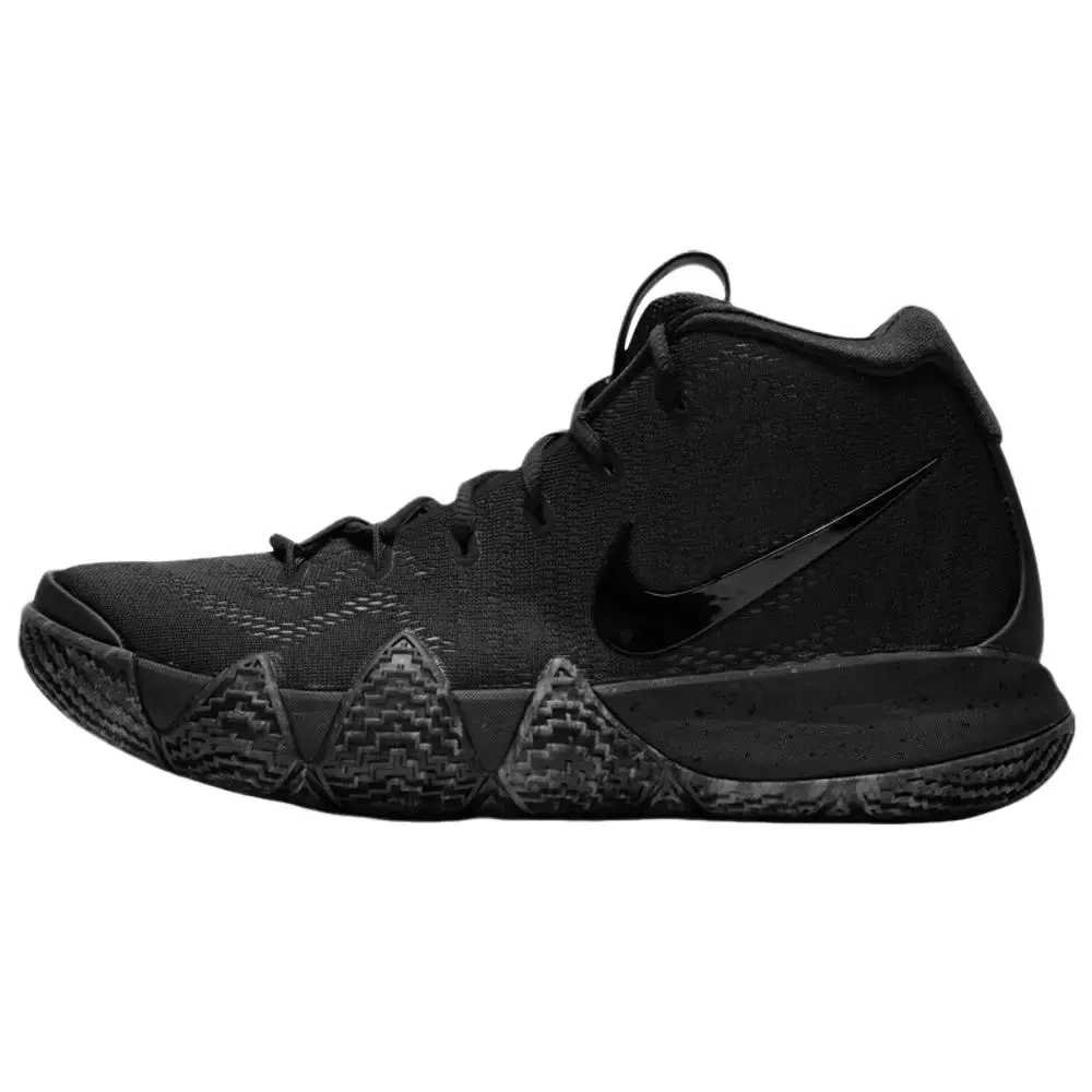 Nike Kyrie 4 'Blackout' Men's All-Season Basketball Shoes with Lightweight Mesh Upper & Flywire Cables for Secure Lockdown, Agility, Minimal, Aggressive, Performance-Focused, Responsive Impact Protection
