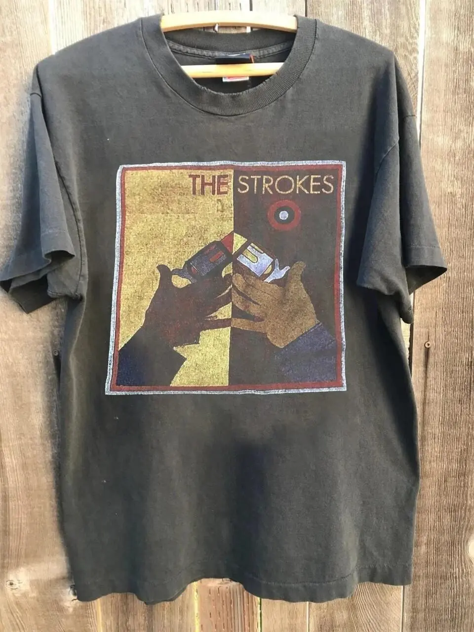 The Strokes Room On Fire Tour 2003 Concert Charcoal Unisex T-Shirt, Gift For Fan, Unisex Shirt For Him Her