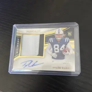 Tyler Warren Immaculate Premium Autographed Football Card with Jersey Swatch Limited Edition 87/99