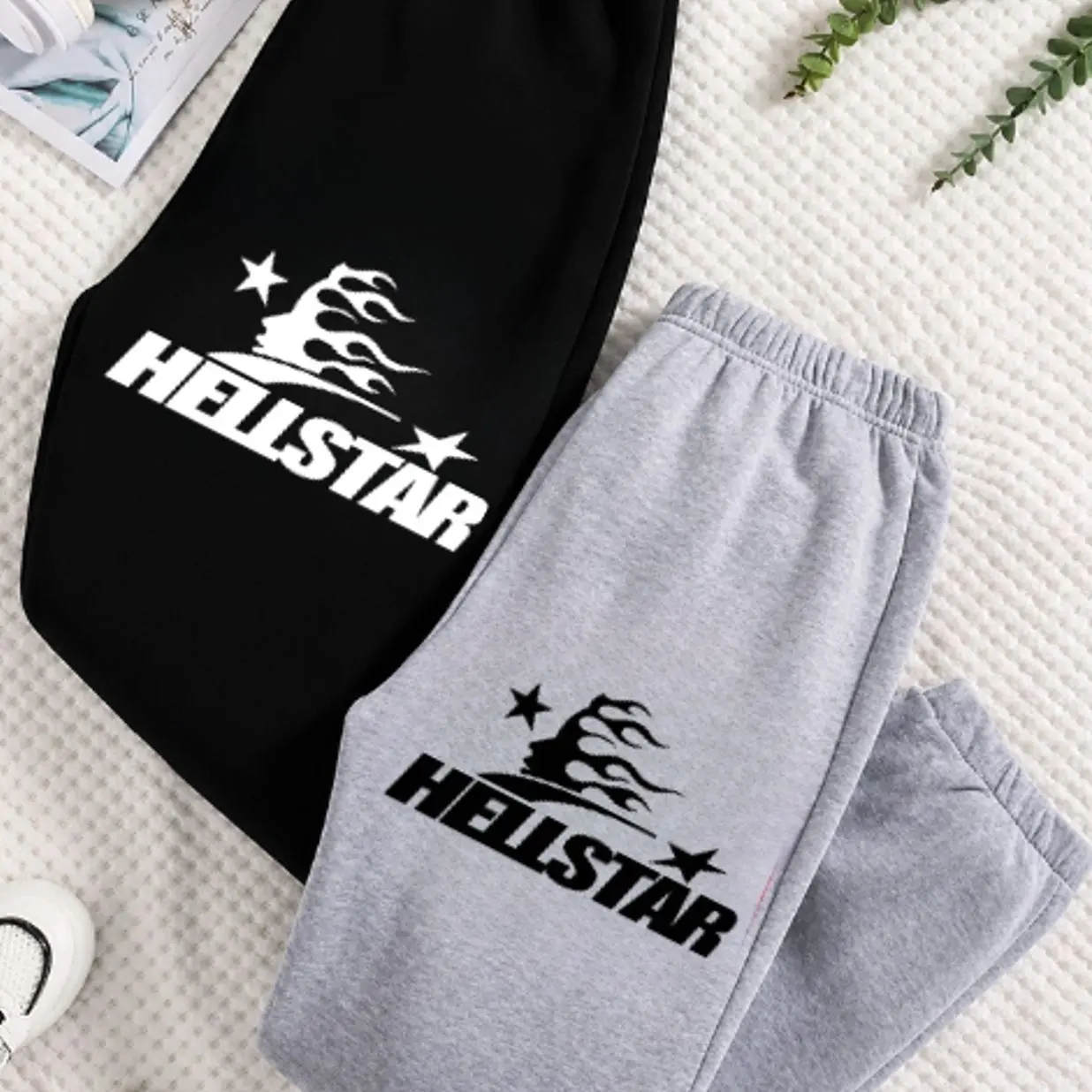 Sweatpants 1 Hellstar Graphic Sweatpants, Unisex Oversized Joggers, Soft Cotton Blend Fleece, Relaxed Fit, Streetwear Fashion, Comfortable Lounge Pants for Everyday Wear, Gift For Him, Gift For Her, Gym and Travel, Trending 2026 K