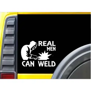 Real Men Can Weld K281 6 inch welding sticker welder decal