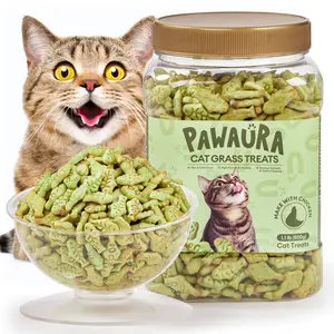 Cat Grass Treats for Hairball Relief, Natural Chicken Catnip Biscuits, Low-Calorie Healthy Snacks for Indoor Cats, Supports Digestion & Dental Care 1.1 Pound tiktokshopspringglowup,summervibes