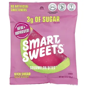 SmartSweets Sourmelon Bites™, Watermelon, 1.8 oz (50 g) SmartSweets Sourmelon Bites™, Watermelon, 1.8 oz (50 g)