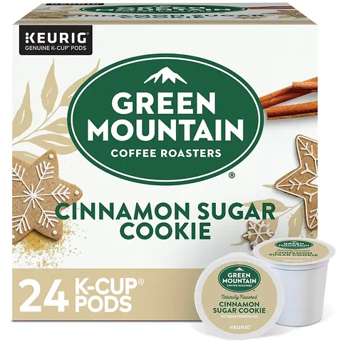 Green Mountain Coffee Roasters Cinnamon Sugar Cookie Coffee - Light Roast Coffee - Keurig K-Cup Pods - Holiday Coffee Flavor - High Box Count