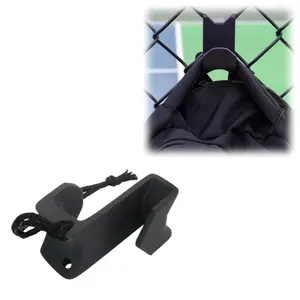 Portable Sports Bag Chain-Link Fence Hook with Paracord Lanyard — Heavy-Duty Fence Hanger and Storage Rack for Baseball, Softball, Tennis, and Pickleball Bags