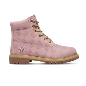 Timberland Premium 6" Waterproof Boots Pink Dawn Youth / Women's Durable Slip-Resistant Steel Toe Rubber Outsole
