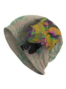 African Women Design Bonnet Hats | Men Skullies Beanies Novelty Hats, Fashionable and Elastane Blend