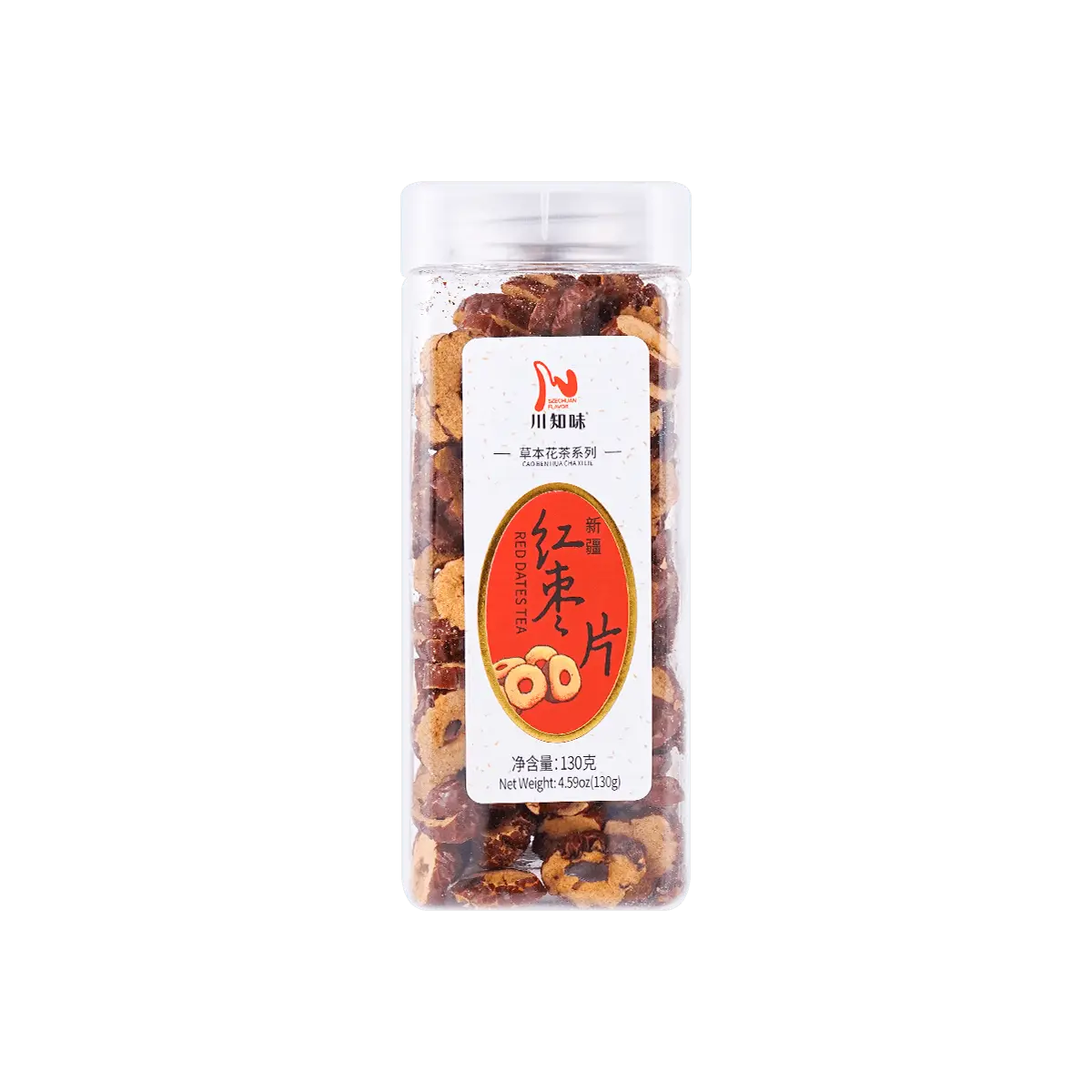 Sichuan Flavor Dried Red Dates Slices 130g - Natural Sweet  Jujube Snacks for Tea & Baking