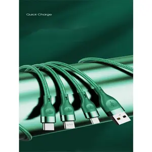 One-To-Three 3.5a Fast Charging Data Cable, Available in 1.2m & 1.8m, Ideal for Multiple Devices, Durable USB Charger