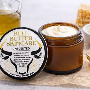 Beef Tallow Moisturizing Balm- 100% Grass-Fed Beef Tallow, Essential Oils & Organic Olive Oil for Moisturizing - Skin Comfort, Hydrate, Moisturize