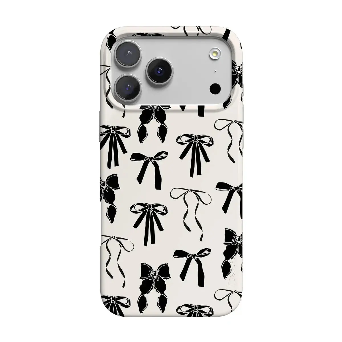 Casely iPhone 17 Pro Case | Goth Girlie | Black Bows | Compatible with MagSafe | Classic Ultra Thin Design