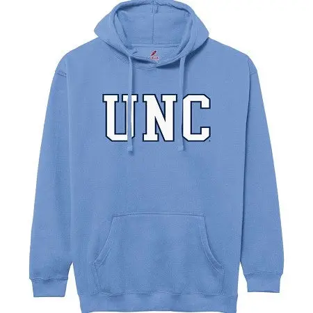 UNC Letters Adult Hoodie Sweatshirt in Carolina Blue