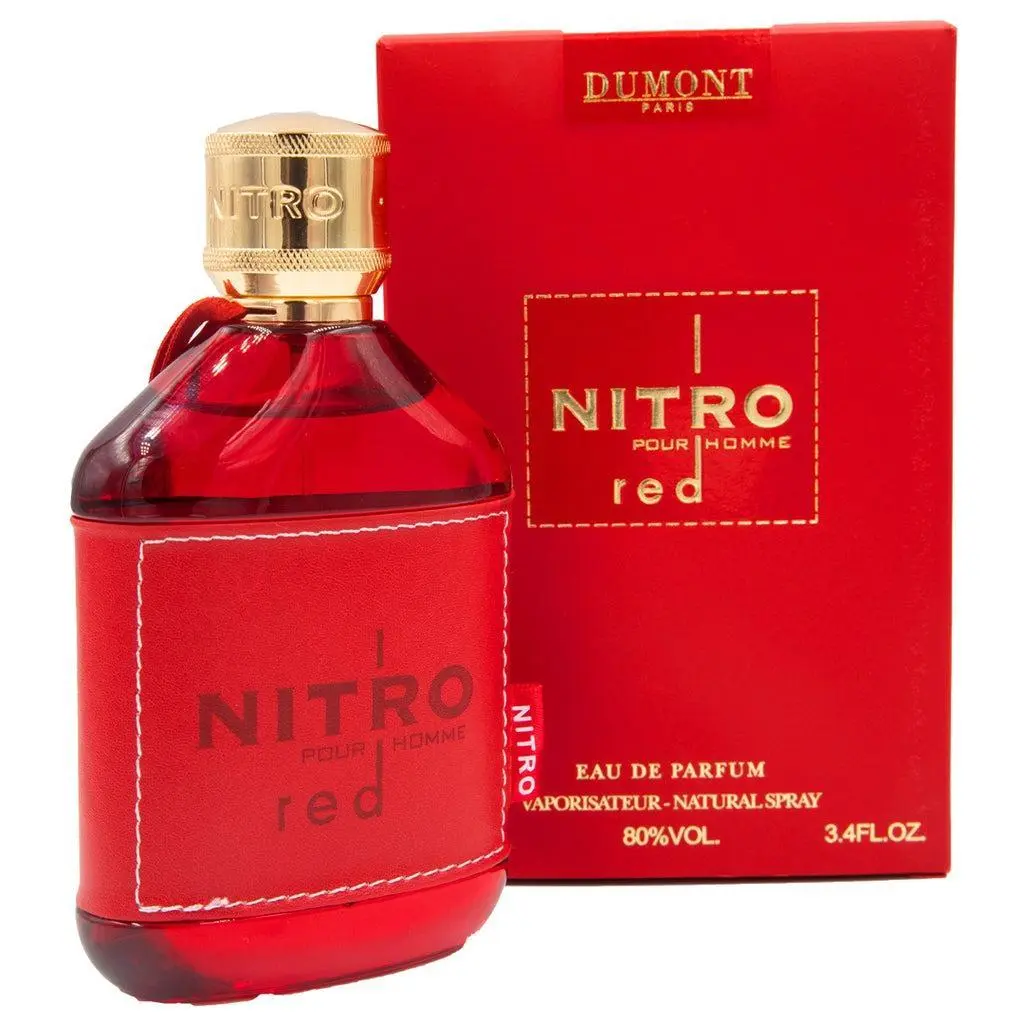 Oudlash Bundle | Dumont Men's Nitro Red + Nitro White EDP | 3.4 oz (100 ml) Per Bottle | EDP | Spicy Woody, Woody Amber, Citrus