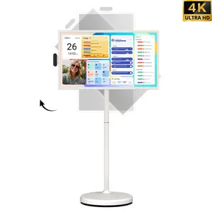 【Mother’s Day gift】2026 Apolosign New 15000mAh Battery Upgrade, Gen 2 Portable 32" 4K UHD Smart TV Tablet, Android 16, Touchscreen Display, 16GB RAM + 256GB Storage, WiFi 6, Voice Remote, Google Play, 6H Wireless Viewing