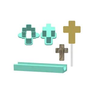 Easter Cross Cake Pop Mold |Deluxe Cutter, Popper, and Tray Option