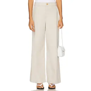 SPANX Stretch Twill Wide Leg Pant in Bone