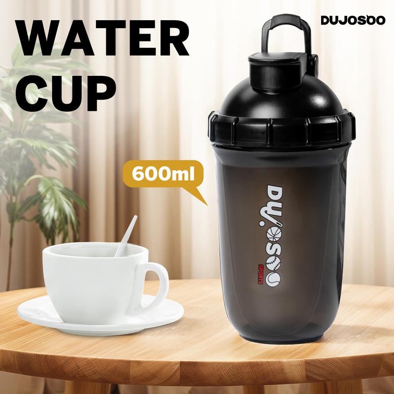 DUJOSOO 21 oz Protein/Electrolytes Shaker Bottle - Leakproof for Protein Powders & Electrolyte Drinks | Shaker Cup for Shakes | Pack of Shaker Bottles