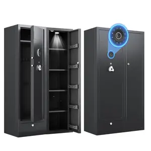 KAER 15-20 Gun Safe Gun Cabinet Large Gun Safes for Rifles and Pistols Rifle Safe for Home High Capacity Electronic Gun Cabinets for Rifles and Shotguns with Drawer,Removable Shelf (Unassembled)