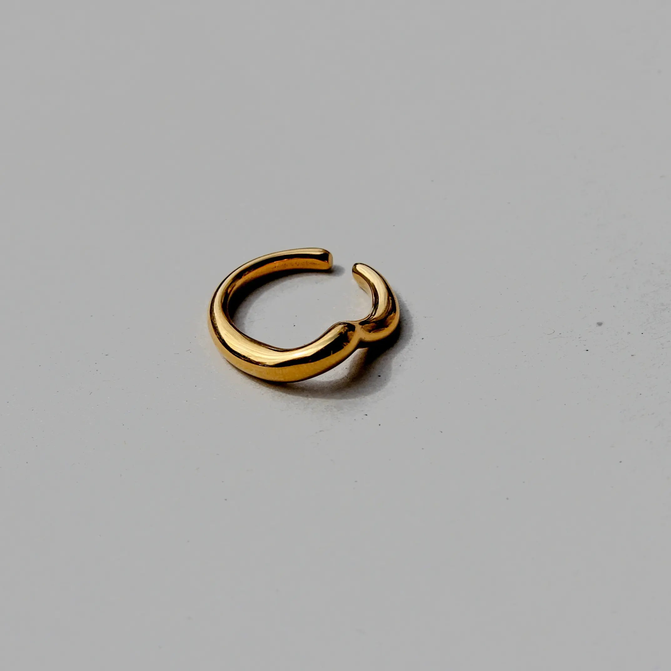 Curve Ring, 18K Gold Plated Chunky Statement Ring, Irregular Chunky Ring, Bold Ring, fashion statement,  Waterproof ring, trendy ring, tarnish free, Gift, Engagement, Wedding, Anniversary, Party