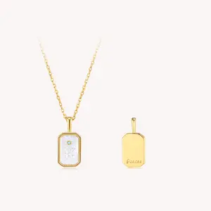 Imprint-Zodiac Amulet Necklace [ARSIS JEWELRY]