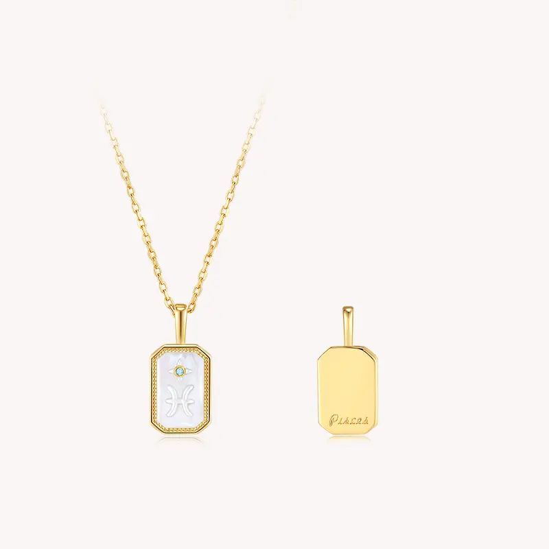 Imprint-Zodiac Amulet Necklace [ARSIS JEWELRY]