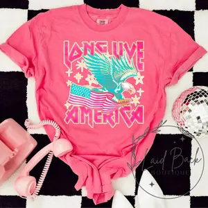 Long live America tshirt Top Womenswear Women Lady Comfort