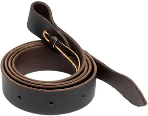 Jeffers Poplar Head Premium Oiled Latigo Leather Cinch Strap