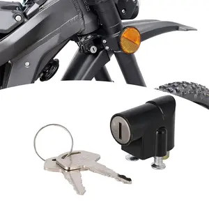 Sur Ron Head Lock Aluminum Handlebar Direction Security Anti Theft Lock for Talaria MX3 MX4 Sur Ron S X Segway X160 X260 Electric Dirt Bike Wheel Lock Keys