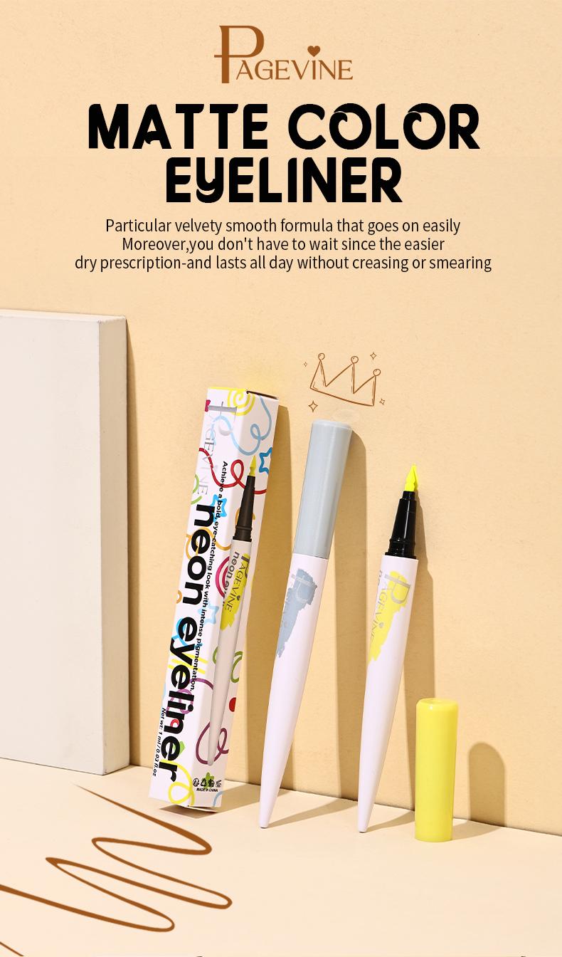 8 Color Liquid Eyeliner Set, Waterproof Smudge Proof Matte Eyeliner with Christmas Tree Tip, Quick Dry Smooth Ink, Long Lasting No Crease, Neon Liner for Bold Graphic & Winged Eye Looks, Perfect for Daily, Festival & Party Makeup        ， 。