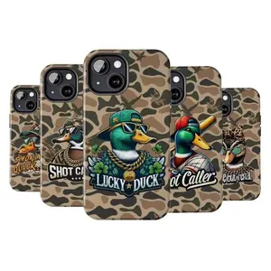 Old School Camo Southern Style Phone Case, Camo Redneck Duck, Camo Cool Duck Hunt Case, Ol' Southern For Iphone 16 15 14 13 12 11 Gifts for Him, Hunting Gifts Accessories Protection