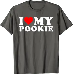 I Heart My Pookie Funny Shirt, I Love My Pookie T-Shirt | Unisex Cotton Tee, Size S-5XL