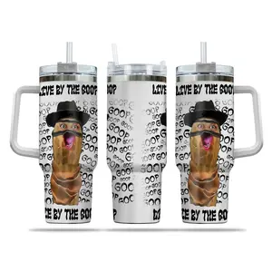 Funny G0p Pea.nut  Live By The G0p Die By The Go.0p Tumbler 40oz