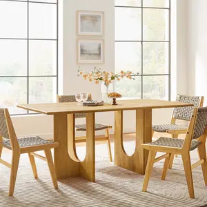 Rivian Rectangular 70" Wood Dining Table in Oak