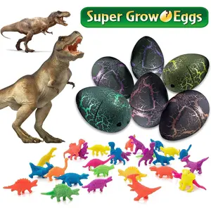 24 Pcs Large Hatching Dinosaur Eggs Dinosaur Birthday Party Favors, Kids Toddlers Goodie Treat Bag Stuffers, Carnival Classroom Prizes, Treasure Box Toys, Boy Girl Grow in Water Dinos Egg Science Kits