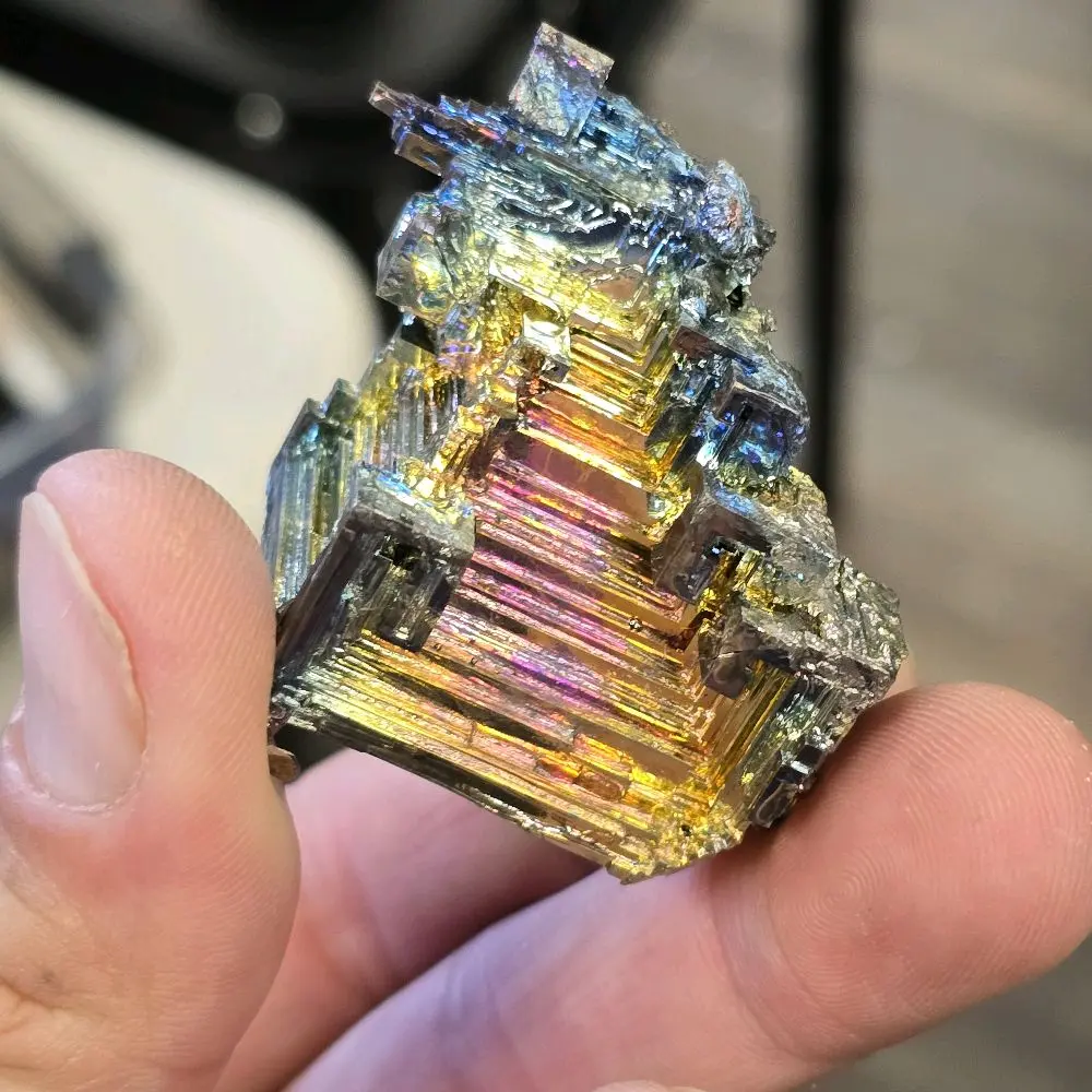 Natural Crystal Bismuth Specimen, Semi-Finished Jewelry Accessory & Derivative