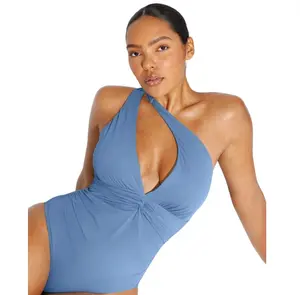 Shapellx Smart Sculpt Ruched Twist-Front Shaping Swimsuit Sales