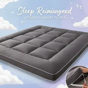 Ultra Soft Cloud Mattress Cover, Plush Comfortable Mattress Pad, High Elasticity Non-Slip Straps, Home Dorm Camping Universal, Hotel Quality, Sleep Reimagined