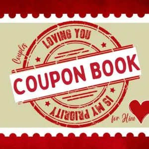 Couples Coupon Book for Him - 40 Love Vouchers with Naughty, Fun & Romantic Activities for Anniversary, Birthday, Valentine's Day
