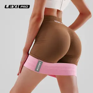 LEXI PRO  Resistance Bands for Working Out 3 Set Professional Exercise Bands for Pilates Yoga Home Gym Booty Leg Training Heavy Medium Light Fabric Loops for Women Men summervibes