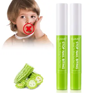 Elaimei Bitter Nail Polish Set, Anti-Biting Nail Care Liquid, Natural Bitter Taste, Reduces Nipping, Keeps Nails Healthy, 7ML X 2, Nail Care Solution