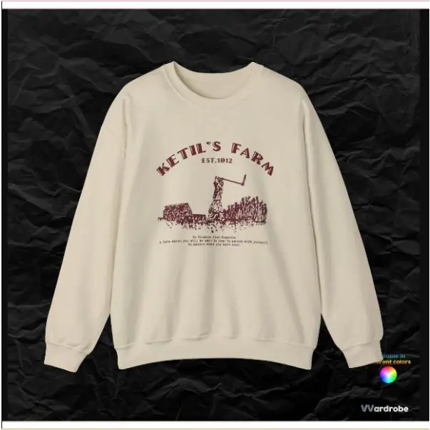 Ketil's Farm Saga Of Vinland Anime Inspired - Wearable Poetry Cozyest Sweatshirt, Unisex Cotton Graphic Shirt Sweatshirt, Hoodie, Gift for Her