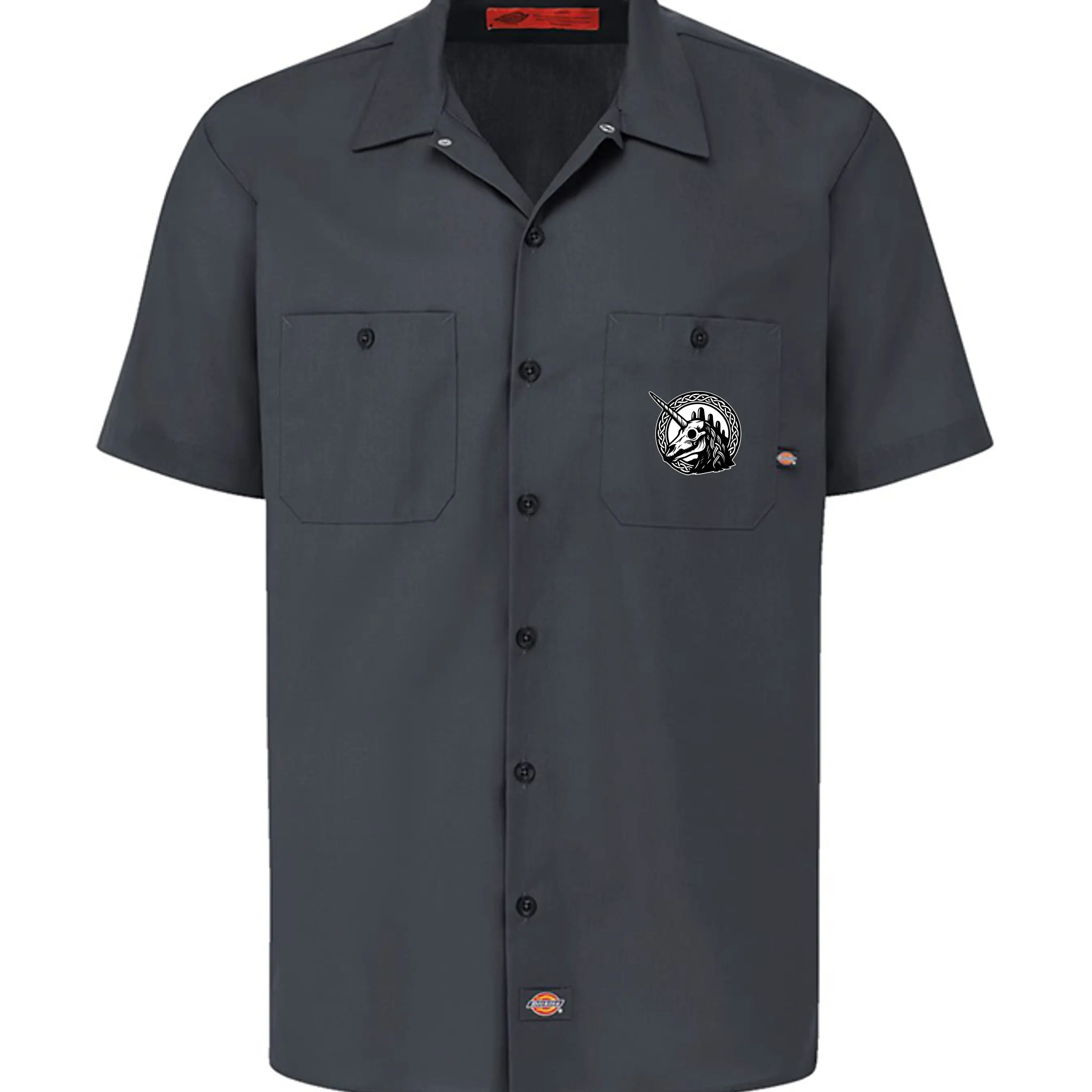 The Hooded Reaper — Skull Dickies Work Shirt