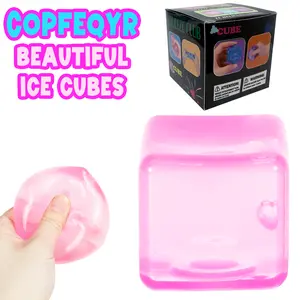 Nice Cube Pink 1.96in Wonder Waves Texture  Berg Teenie Fidget Toy Stress Relief Toy-Fun & Relaxing for Kids and Adults(Pink)