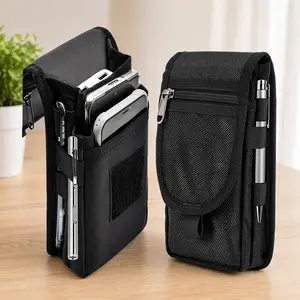 Multi-Pocket Tactical Waist Pouch – Phone & Tool Organizer with Zipper, Hook & Belt Clip | EDC Utility Bag for Travel, Hiking & Daily Carry